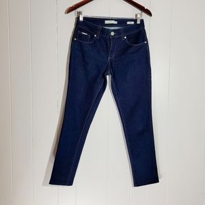 4/$20 Beija Flor Audrey Slimming Ankle Midrise Dark Blue Stretch Skinny Jean